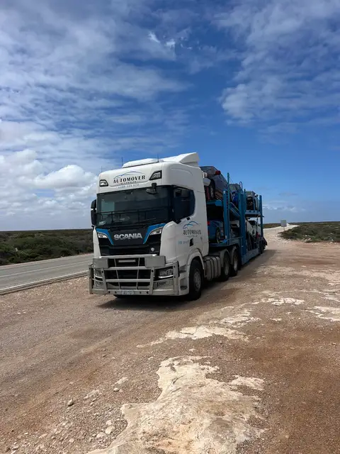 Auto Mover Scania Car Carrier Transporting Multiple Vehicles