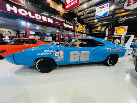 Auto Mover Classic Blue Dodge Race Car Display