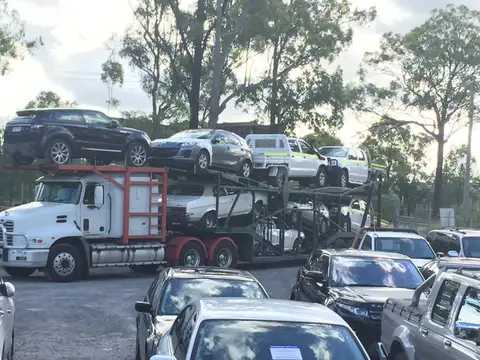 Auto Mover Interstate Transport Fleet Loading Multiple Vehicles
