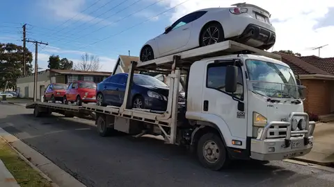 Auto Mover Multi-Car Transport Carrier with Four Vehicles