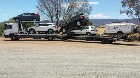 Auto Mover Multi-Vehicle Transport Carrier with Four Cars