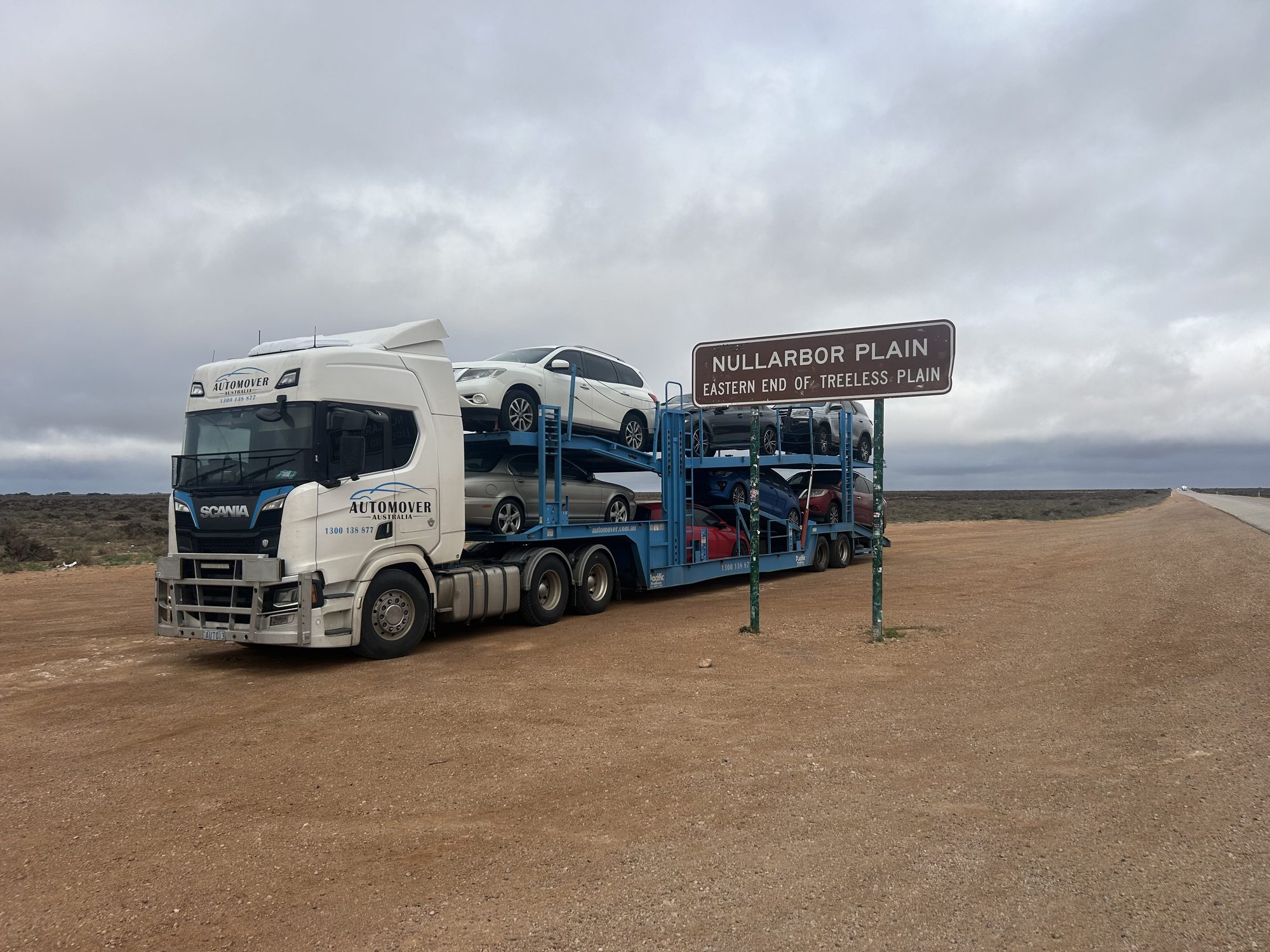 Auto Mover Car Carrier at Nullarbor Plain