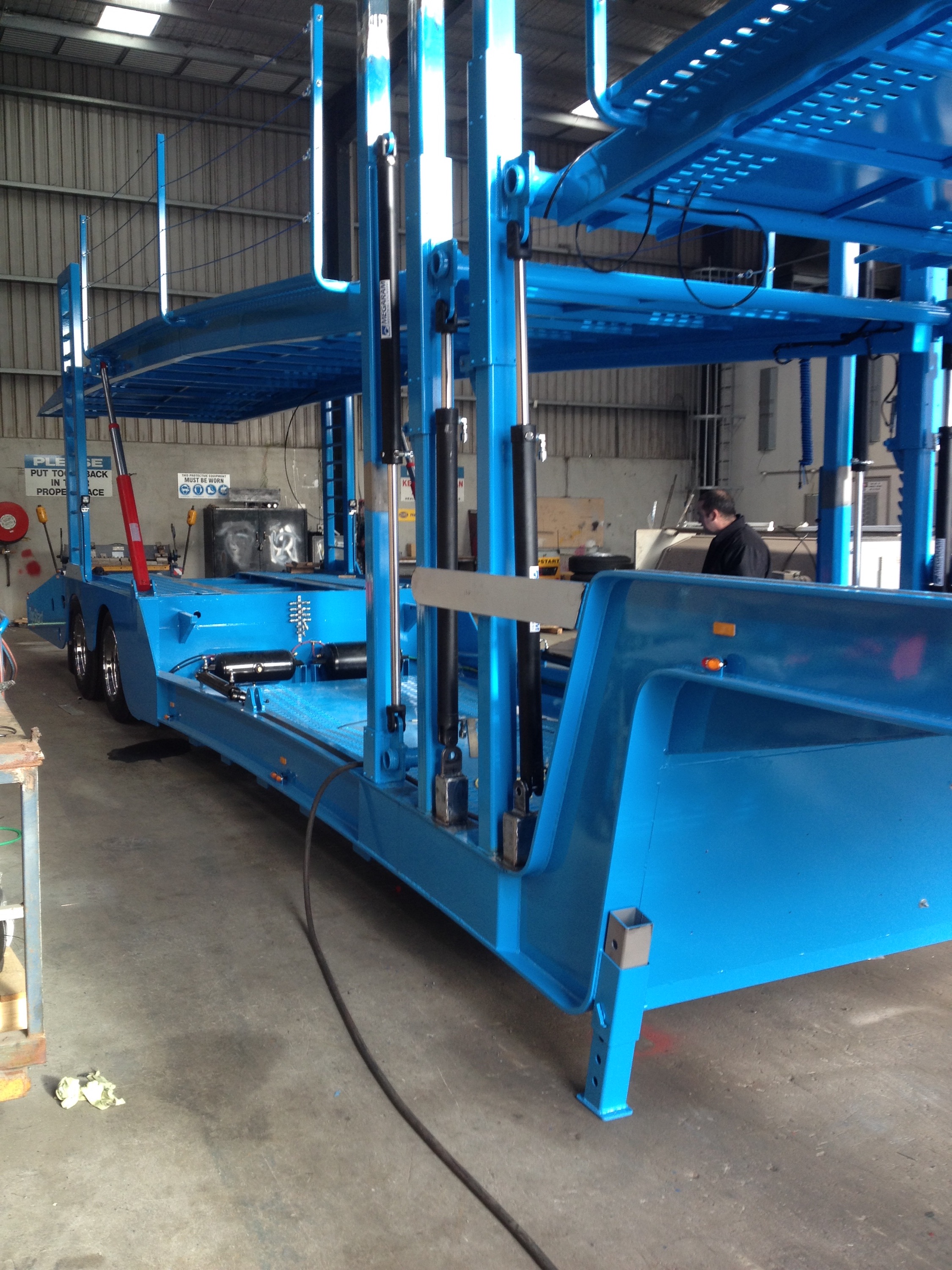 Auto Mover Car Carrier Trailer at Workshop Facility