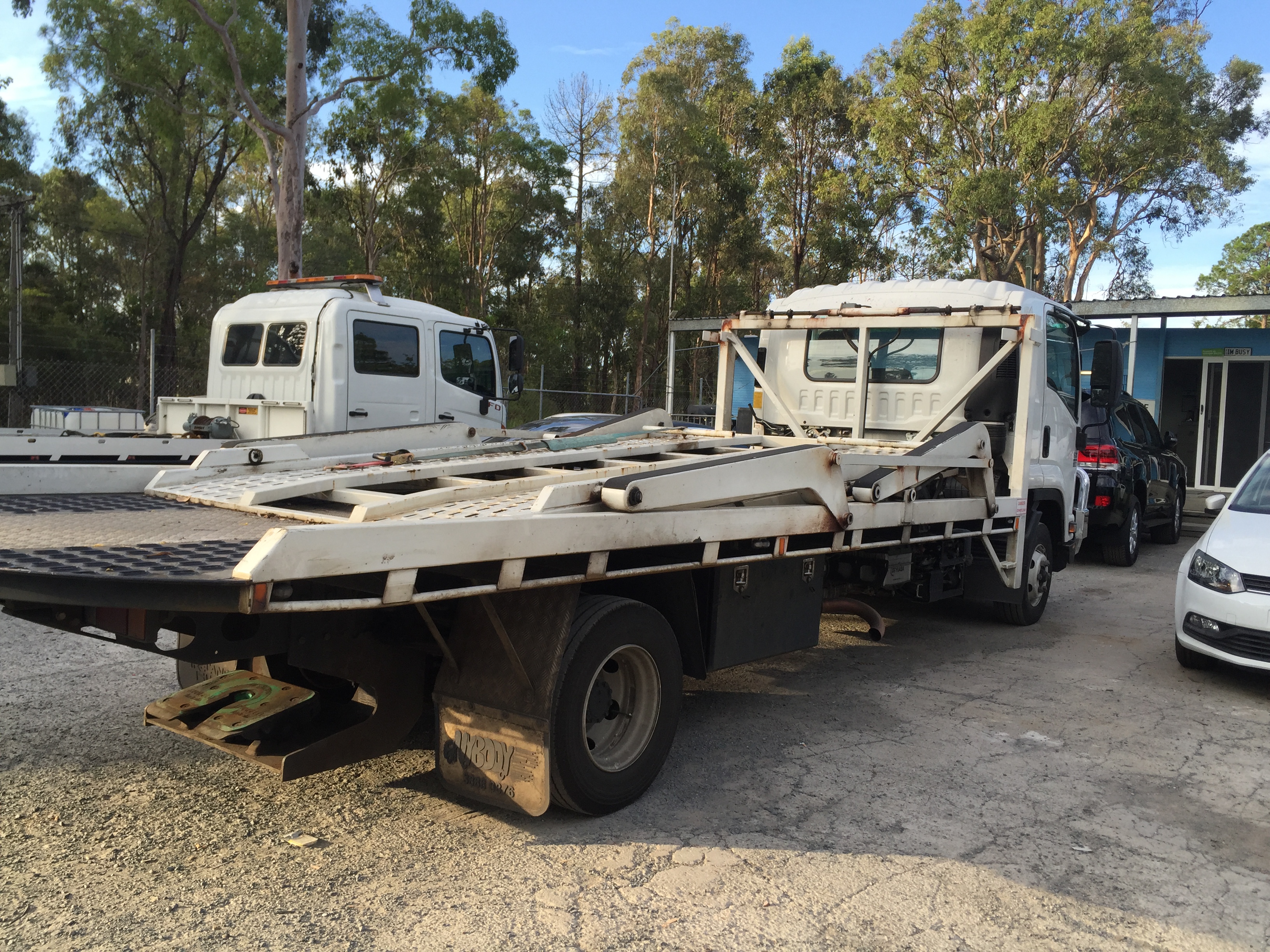 Auto Mover Flatbed Truck Loading Multiple Vehicles
