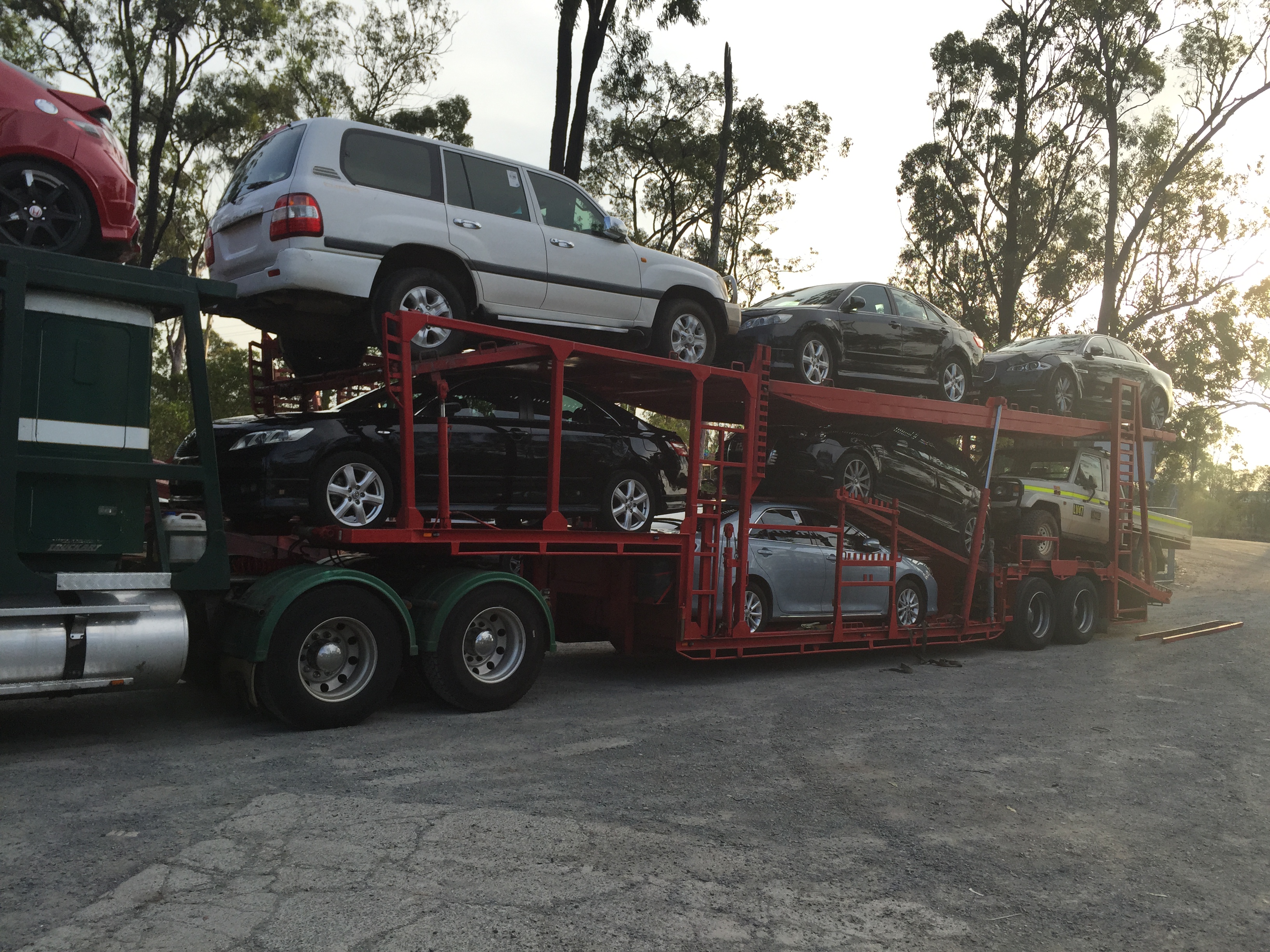Auto Mover Multi-Car Transport Carrier with Full Load