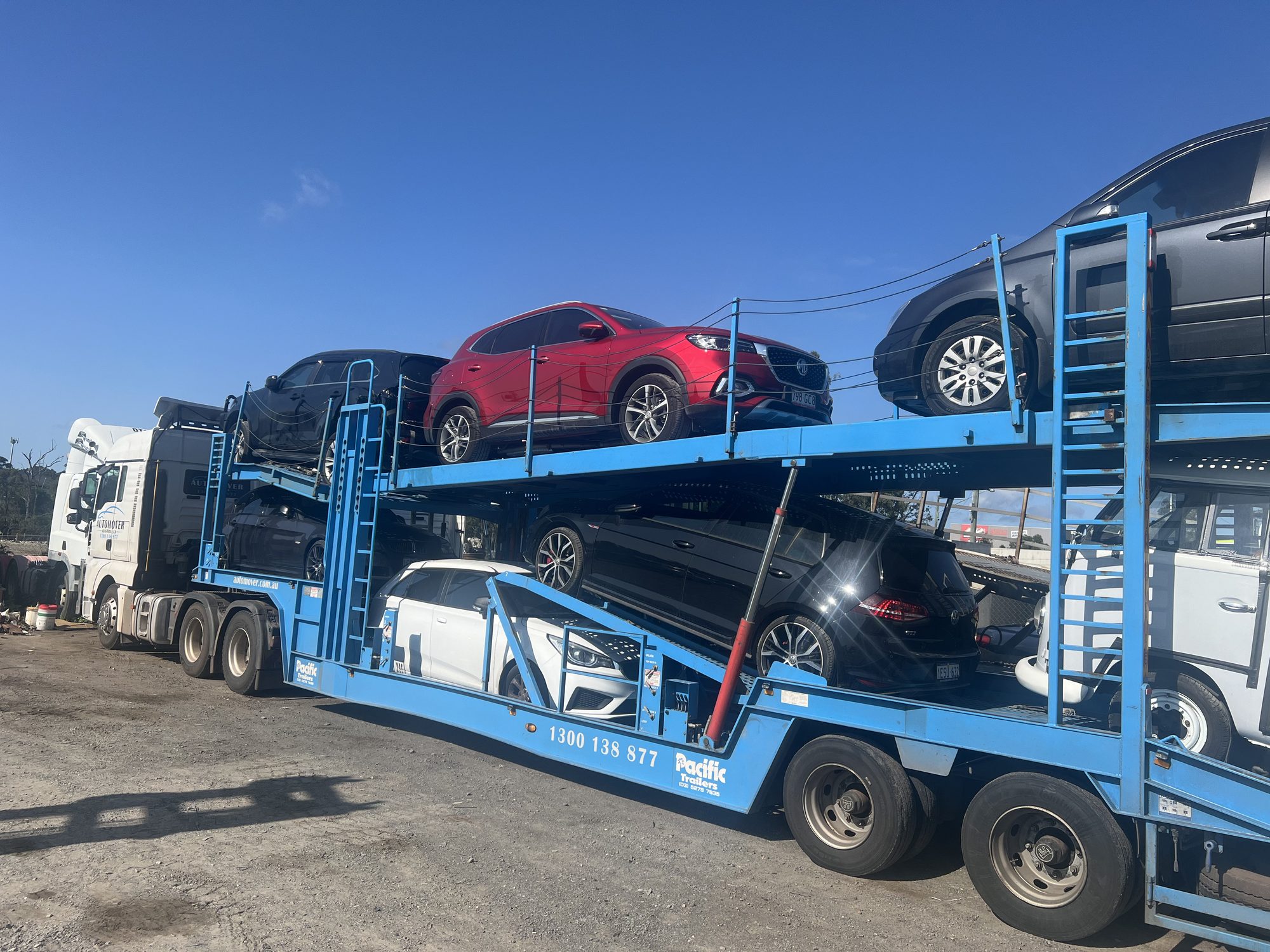 Auto Mover Multi-Vehicle Transport Carrier with Four Cars