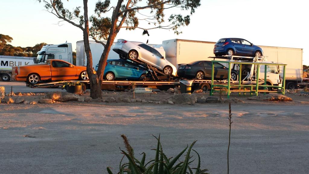 Auto Mover Multi-Vehicle Transport Operation in Progress