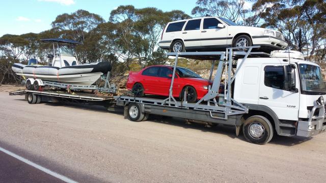 Auto Mover Multi-Vehicle Transport with Car Carrier Load