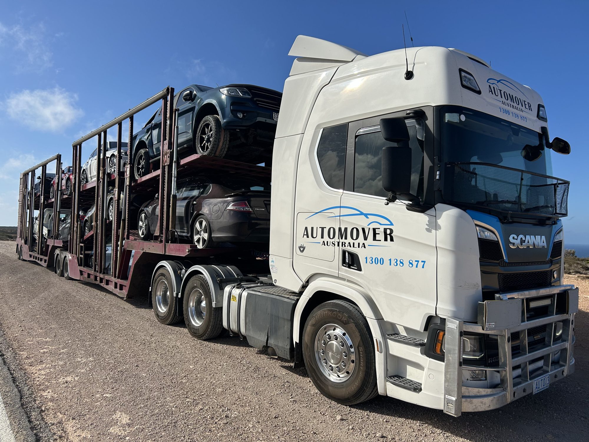 Auto Mover Scania Truck Loaded with Multiple Vehicles