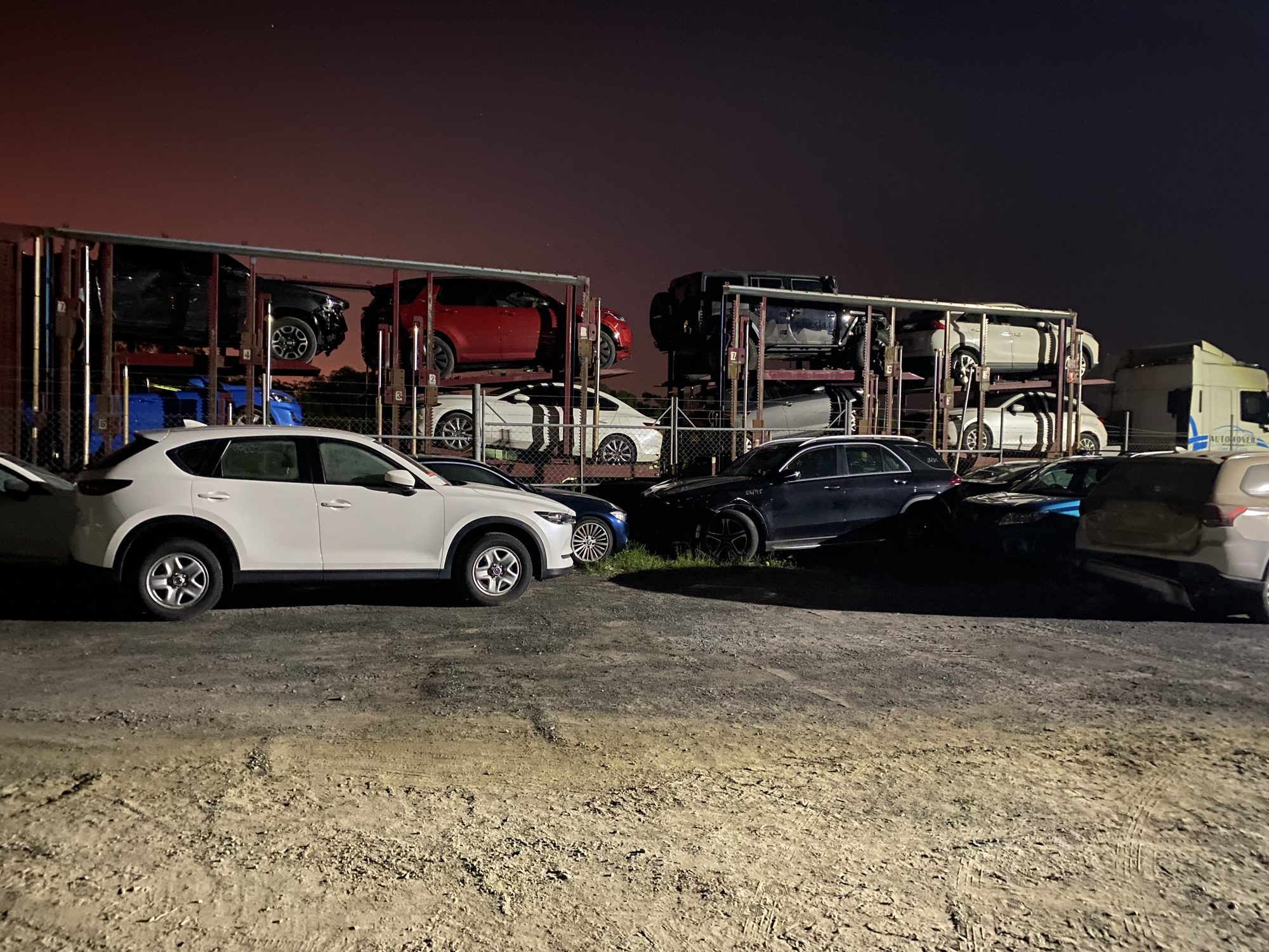 Auto Mover Vehicle Transport Fleet Loading Multiple Cars